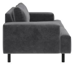 Habitat Julien Velvet 2 Seater Sofa - Grey -Habitat 9359989 R Z004A