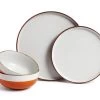 Habitat 12 Piece Stoneware Dinner Set - Rust Speckle -Habitat 9361173 R Z001A