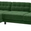 Habitat Hendricks Velvet Left Hand Corner Chaise Sofa-Green 1 Habitat Hendricks Velvet Left Hand Corner Chaise Sofa-Green -Habitat 9375554 R Z001A