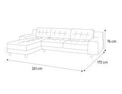 Habitat Hendricks Velvet Left Hand Corner Chaise Sofa-Green 19 Habitat Hendricks Velvet Left Hand Corner Chaise Sofa-Green -Habitat 9375554 R Z020A