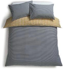Habitat Cotton Scallop Yellow Reversible Bedding Set -Double -Habitat 9377428 R Z004A