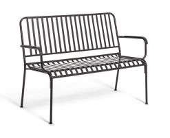 Habitat Indu 2 Seater Metal Bench - Black