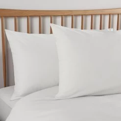 Habitat Cool Tencel Cotton Plain White Bedding Set - Single -Habitat 9381885 R Z004A