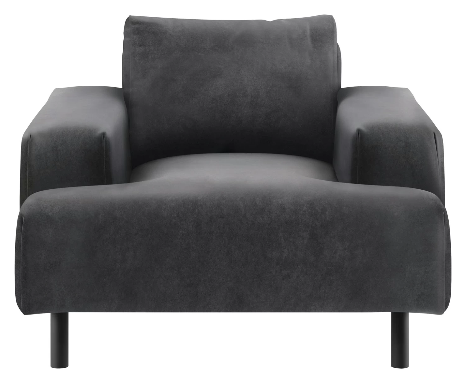 Habitat Julien Velvet Armchair - Grey 3 Habitat Julien Velvet Armchair - Grey