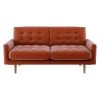 Habitat Fenner Velvet 2 Seater Sofa - Orange -Habitat 9387119 R Z001A