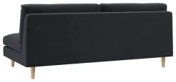 Habitat Teo Velvet 3 Seater Sofa - Charcoal -Habitat 9395730 R Z003A