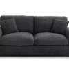 Habitat Lisbon Fabric 3 Seater Sofa - Charcoal -Habitat 9397460 R Z001A