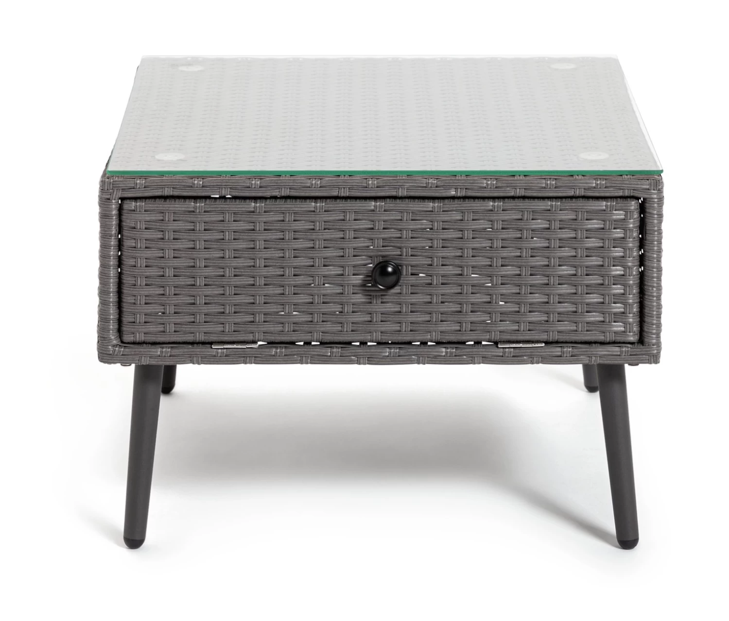 Habitat 5 Seater Rattan Effect Garden Corner Sofa Set - Grey 5 Habitat 5 Seater Rattan Effect Garden Corner Sofa Set - Grey - Image 3