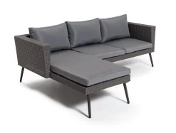 Habitat 5 Seater Rattan Effect Garden Corner Sofa Set - Grey 22 Habitat 5 Seater Rattan Effect Garden Corner Sofa Set - Grey -Habitat 9397673 R Z003A