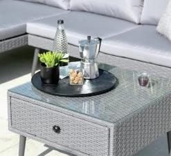 Habitat 5 Seater Rattan Effect Garden Corner Sofa Set - Grey 27 Habitat 5 Seater Rattan Effect Garden Corner Sofa Set - Grey -Habitat 9397673 R Z003C