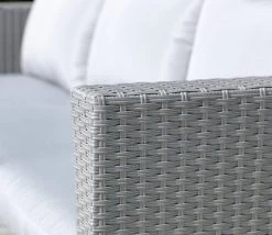 Habitat 5 Seater Rattan Effect Garden Corner Sofa Set - Grey 28 Habitat 5 Seater Rattan Effect Garden Corner Sofa Set - Grey -Habitat 9397673 R Z004C