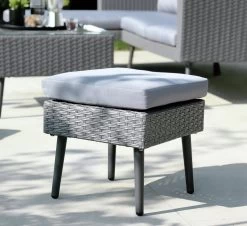 Habitat 5 Seater Rattan Effect Garden Corner Sofa Set - Grey 30 Habitat 5 Seater Rattan Effect Garden Corner Sofa Set - Grey -Habitat 9397673 R Z006C