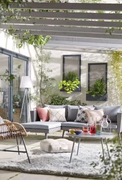 Habitat 5 Seater Rattan Effect Garden Corner Sofa Set - Grey 34 Habitat 5 Seater Rattan Effect Garden Corner Sofa Set - Grey -Habitat 9397673 R Z016C