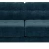 Habitat Hendricks Velvet 3 Seater Sofa - Ink Blue 2 Habitat Hendricks Velvet 3 Seater Sofa - Ink Blue -Habitat 9401758 R Z001A