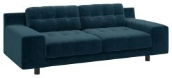Habitat Hendricks Velvet 3 Seater Sofa - Ink Blue 15 Habitat Hendricks Velvet 3 Seater Sofa - Ink Blue -Habitat 9401758 R Z008A