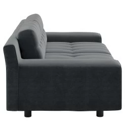 Habitat Hendricks Velvet 3 Seater Sofa - Dark Grey -Habitat 9403598 R Z004A