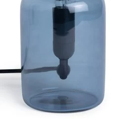Habitat Parr Glass Column Table Lamp - Blue -Habitat 9404140 R Z003A