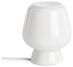 Habitat Lucetta Glass Table Lamp - White -Habitat 9404645 R Z001C