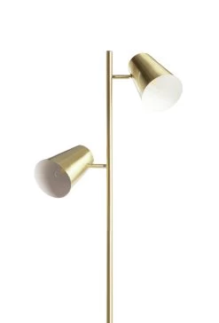 Habitat Iras Brass 2 Light Floor Lamp - Gold -Habitat 9404834 R Z005A