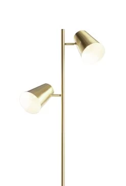 Habitat Iras Brass 2 Light Floor Lamp - Gold -Habitat 9404834 R Z006A