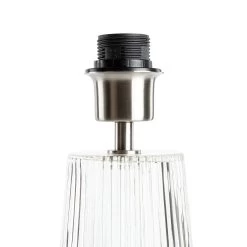 Habitat Le Marais Ribbed Glass Table Lamp Base Only - Clear 10 Habitat Le Marais Ribbed Glass Table Lamp Base Only - Clear -Habitat 9404968 R Z002A