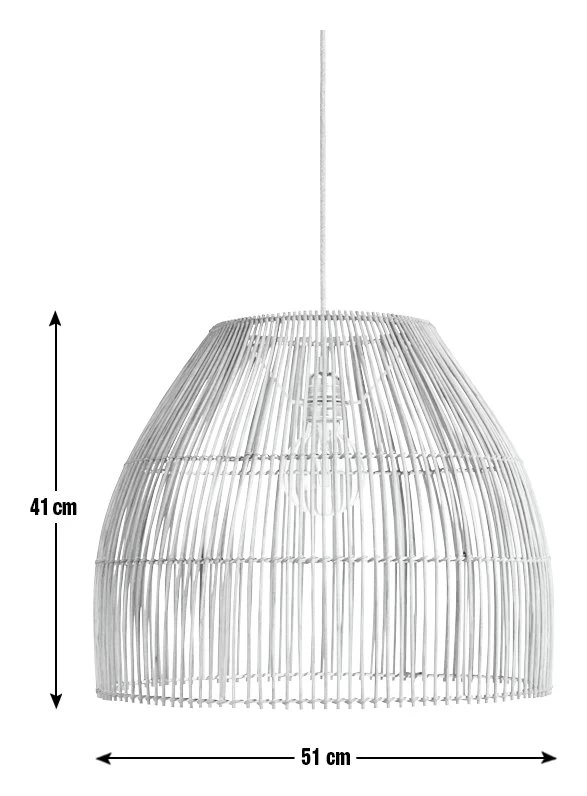 Habitat Emillius Rattan Pendant Shade 5 Habitat Emillius Rattan Pendant Shade - Image 3