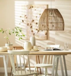 Habitat Emillius Rattan Pendant Shade 13 Habitat Emillius Rattan Pendant Shade -Habitat 9404982 R Z002C