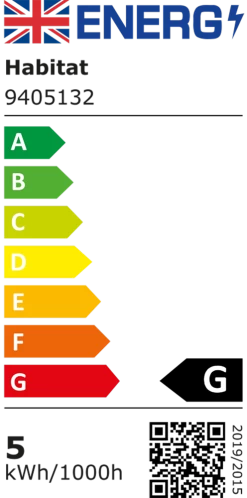 Habitat Mopsa LED Touch Desk Lamp - White -Habitat 9405132 R A001