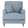 Habitat Matilda Velvet Armchair - Light Blue -Habitat 9405314 R Z001A