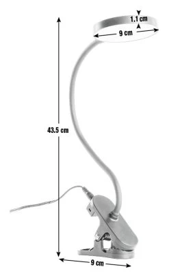 Habitat Mopsa Clip Lamp - Black -Habitat 9405338 R E001