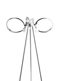 Habitat Spiral LED Tripod Floor Lamp - Chrome -Habitat 9405479 R Z005A