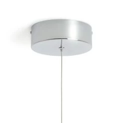 Habitat Spiral Metal LED Pendant Light - Chrome -Habitat 9405486 R Z003A