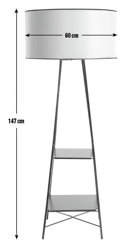 Habitat Thasia Floor Lamp - Black And White 13 Habitat Thasia Floor Lamp - Black And White -Habitat 9405730 R E001