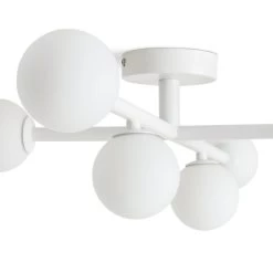 Habitat Alonso 6 Light Flush To Ceiling Light - White -Habitat 9405981 R Z002A