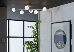 Habitat Alonso 6 Light Flush To Ceiling Light - White -Habitat 9405981 R Z002C