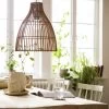 Habitat Camillo Rattan Midi Pendant Shade - Natural -Habitat 9406186 R Z001A