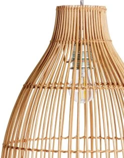 Habitat Camillo Rattan Midi Pendant Shade - Natural 14 Habitat Camillo Rattan Midi Pendant Shade - Natural -Habitat 9406186 R Z002A