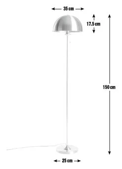 Habitat Manor House Floor Lamp - Brass -Habitat 9406375 R E001