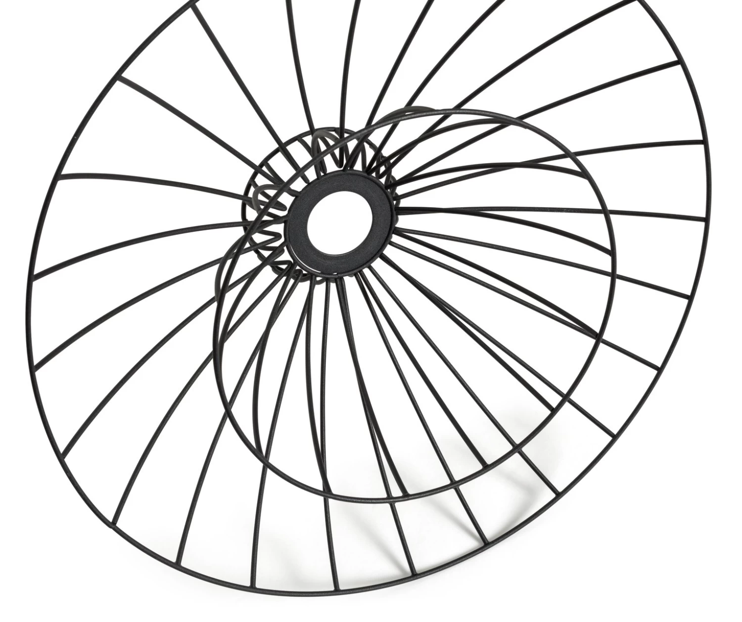 Habitat Kiso 2 Tier Wire Pendant Shade - Black 6 Habitat Kiso 2 Tier Wire Pendant Shade - Black - Image 4