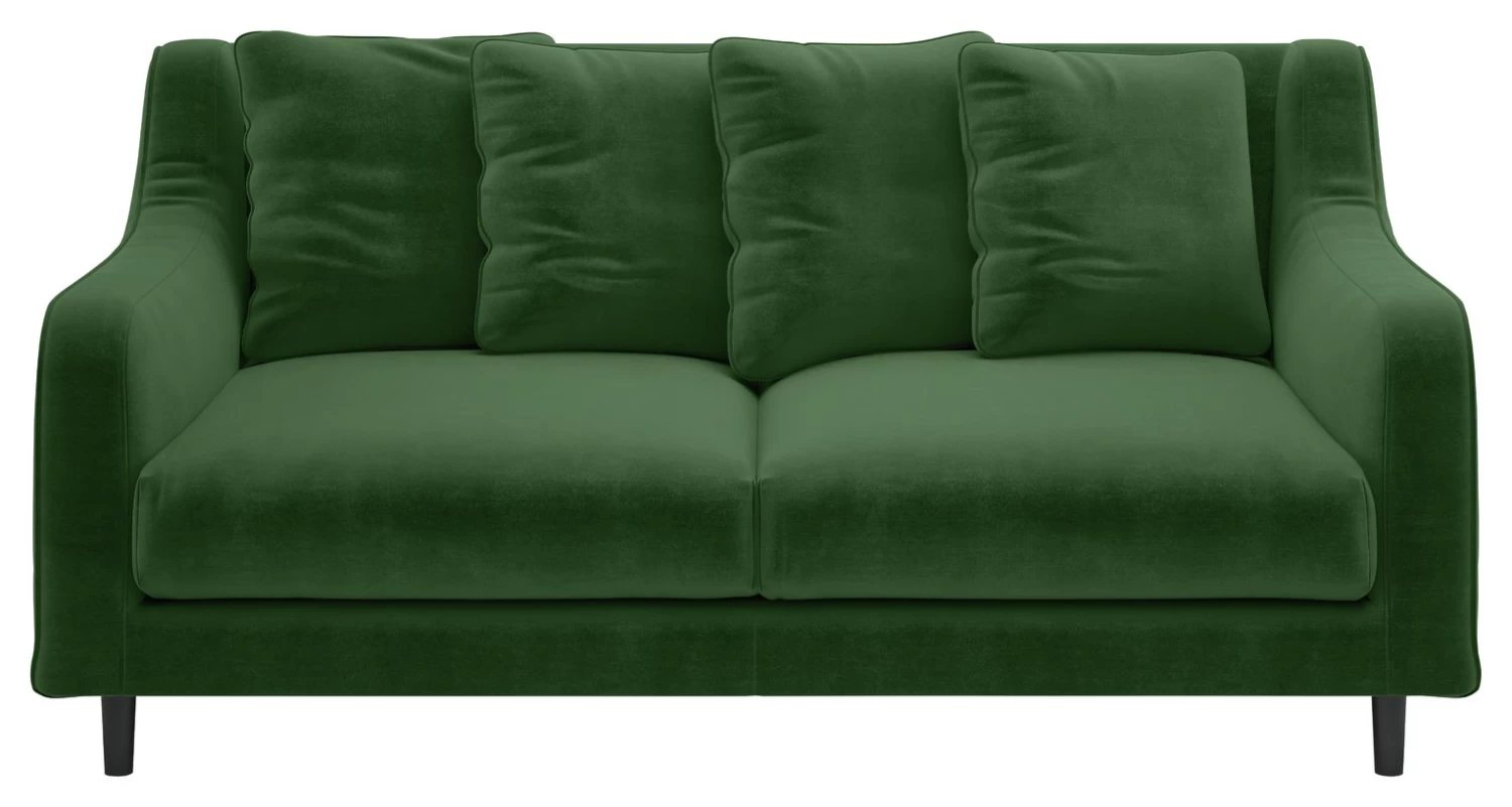 Habitat Swift Velvet 2 Seater Sofa - Moss Green 3 Habitat Swift Velvet 2 Seater Sofa - Moss Green