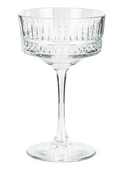 Habitat Pressed Set Of 4 Champagne Coupe Glasses -Habitat 9410172 R Z002A