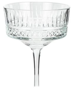 Habitat Pressed Set Of 4 Champagne Coupe Glasses -Habitat 9410172 R Z004A