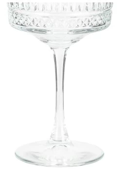 Habitat Pressed Set Of 4 Champagne Coupe Glasses -Habitat 9410172 R Z005A