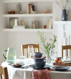 Habitat 12 Piece Stoneware Felicity Dinner Set - Blue 18 Habitat 12 Piece Stoneware Felicity Dinner Set - Blue -Habitat 9410251 R Z002C