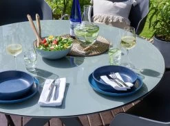 Habitat Aegaen 6 Seater Metal Patio Set - Grey -Habitat 9417515 R Z003C