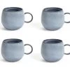 Habitat Evora Set Of 4 Stoneware Mugs - Blue -Habitat 9421745 R Z001A