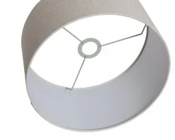 Habitat 35cm Linen Drum Shade - Oatmeal -Habitat 9425617 R Z003A