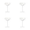 Habitat Gold Rim Set Of 4 Champagne Coupe -Habitat 9442535 R Z001A