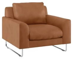 Habitat Lyle Leather Armchair - Tan -Habitat 9445491 R Z008A