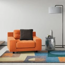 Habitat Hendricks Fabric Armchair - Charcoal 11 Habitat Hendricks Fabric Armchair - Charcoal -Habitat 9446995 R Z001C